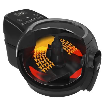 Tefal - Forró levegős sütő ACTIFRY GENIUS DUAL MOTION 1,2l 1350W/230V fekete
