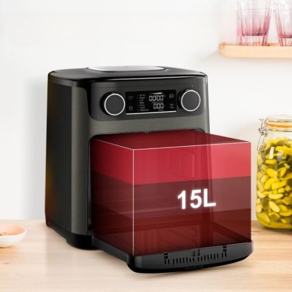 Tefal - Forrólevegős fritőz 15 l EASY FRY 9 az 1-ben 1800W/230V fekete