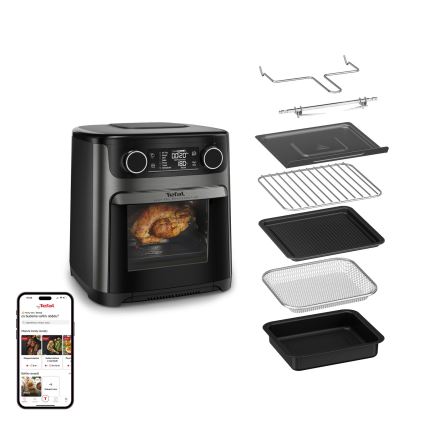 Tefal - Forrólevegős fritőz 15 l EASY FRY 9 az 1-ben 1800W/230V fekete