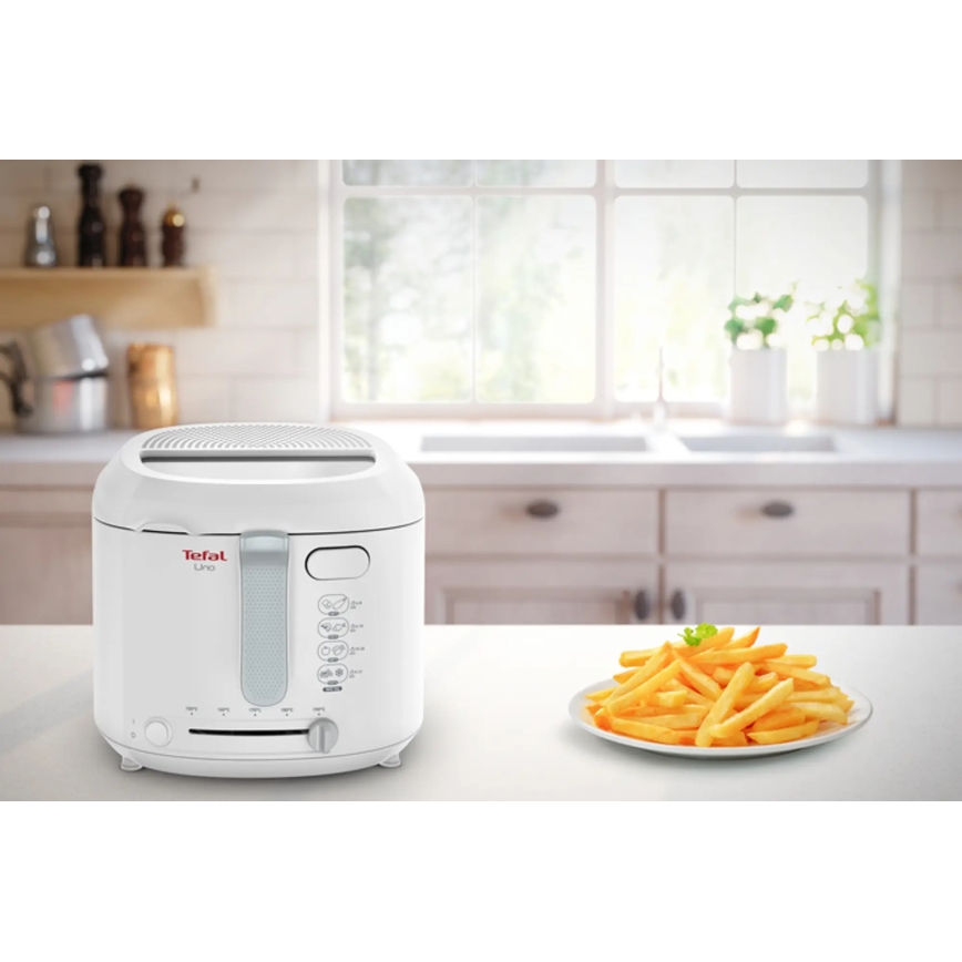 Tefal - Fritőz 1,8 l FRY UNO 1475W/230V fehér