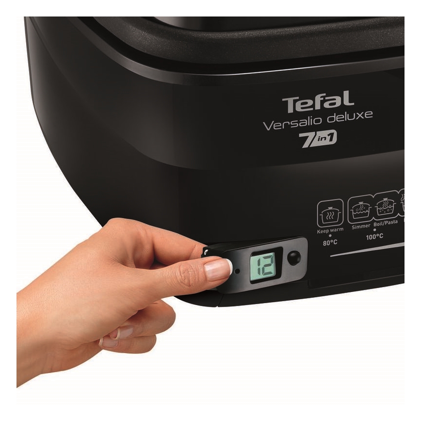 Tefal - Fritőz 2 l VERSALION DE LUXE 7in1 1600W/230V fekete