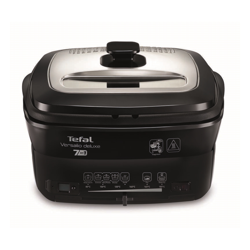 Tefal - Fritőz 2 l VERSALION DE LUXE 7in1 1600W/230V fekete