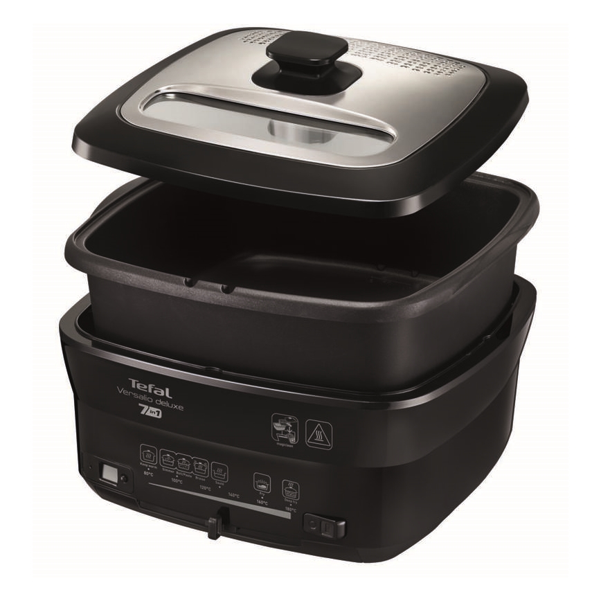 Tefal - Fritőz 2 l VERSALION DE LUXE 7in1 1600W/230V fekete