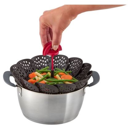 Tefal - Gőzölő kosár INGENIO fekete/piros