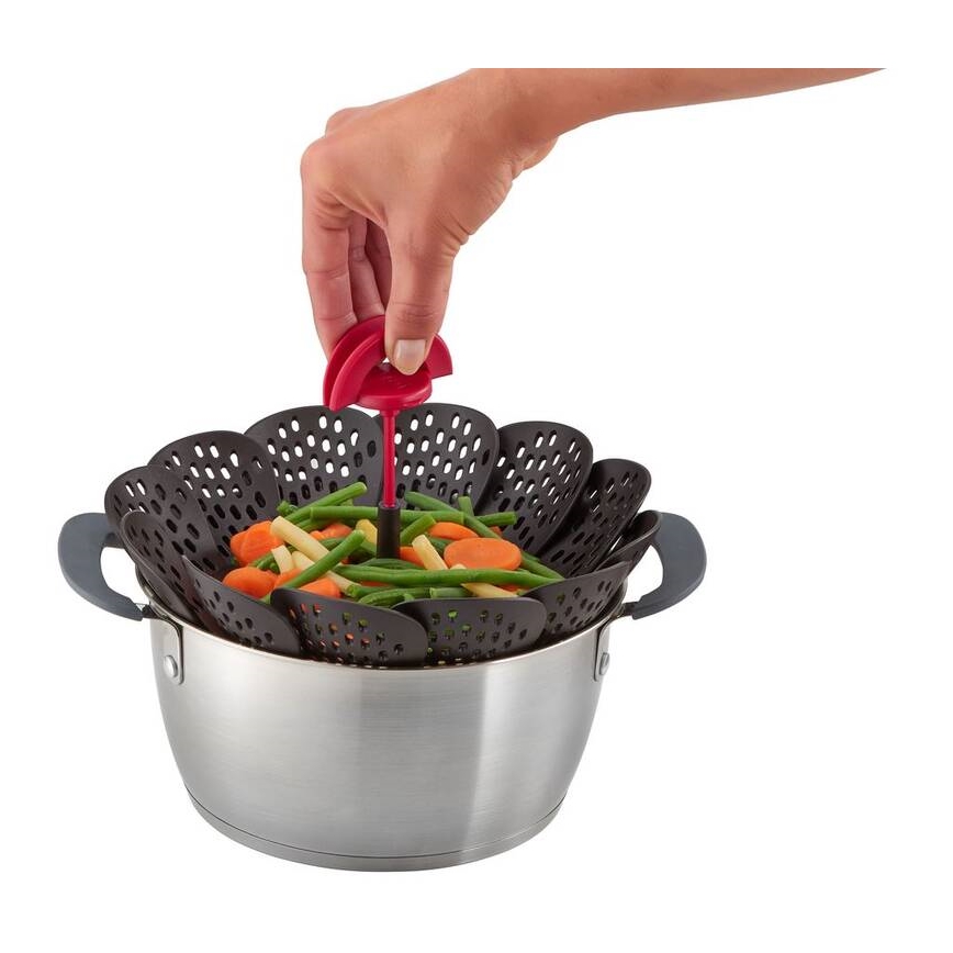 Tefal - Gőzölő kosár INGENIO fekete/piros