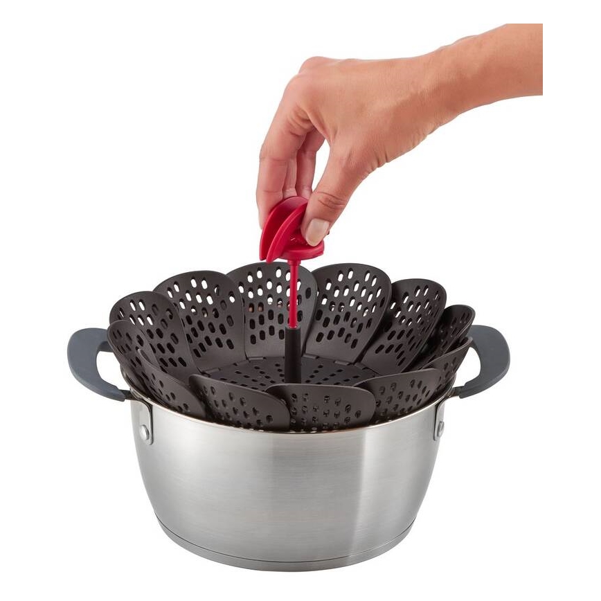 Tefal - Gőzölő kosár INGENIO fekete/piros