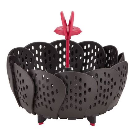 Tefal - Gőzölő kosár INGENIO fekete/piros