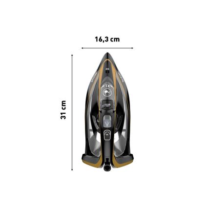 Tefal - Gőzölős vasaló ULTIMATE PURE 3000W/230V arany/fekete