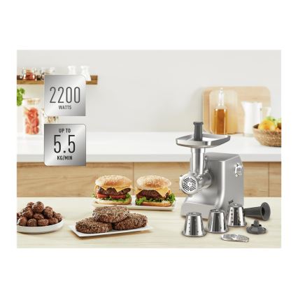 Tefal - Húsdaráló 8in1 2200W/230V ezüst