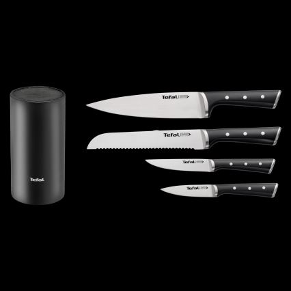 Tefal - ICE FORCE 4 részes konyhai késkészlet tartóval