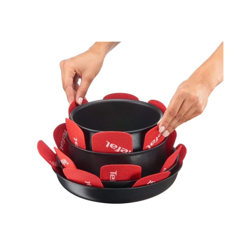 Tefal - 4 részes INGENIO edényelválasztó készlet piros