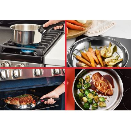 Tefal - INGENIO COOK 5 részes rozsdamentes acél edénykészlet