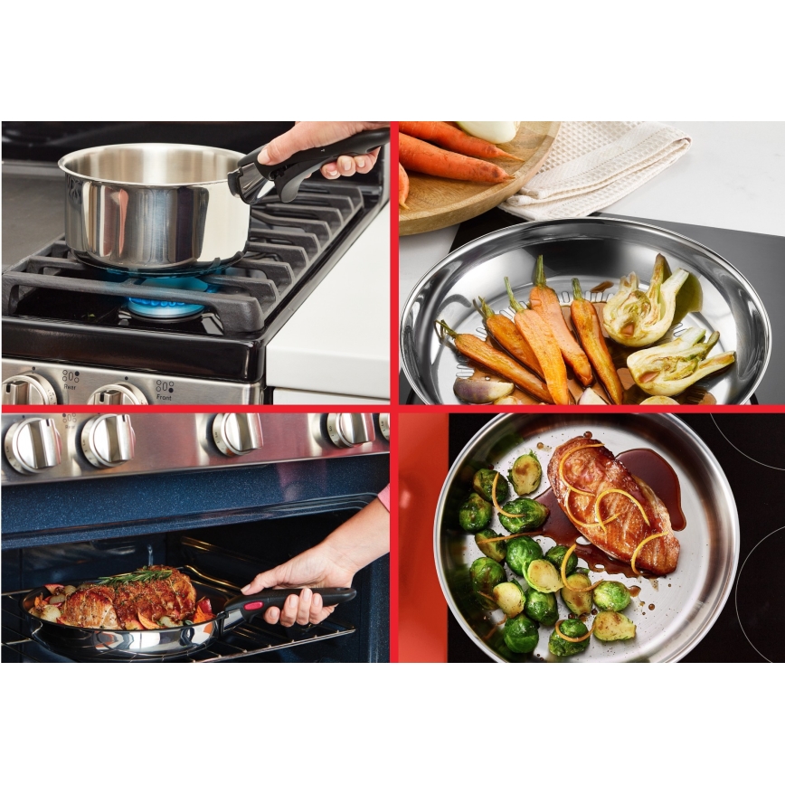 Tefal - INGENIO COOK 5 részes rozsdamentes acél edénykészlet