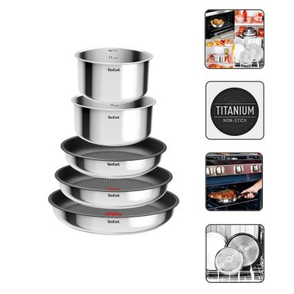 Tefal - INGENIO COOK 6 részes rozsdamentes acél edénykészlet