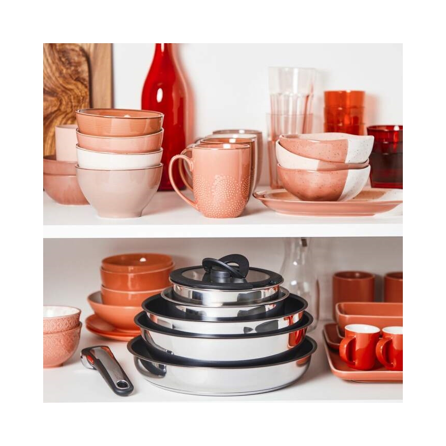 Tefal - 5 részes INGENIO EMOTION rozsdamentes edénykészlet