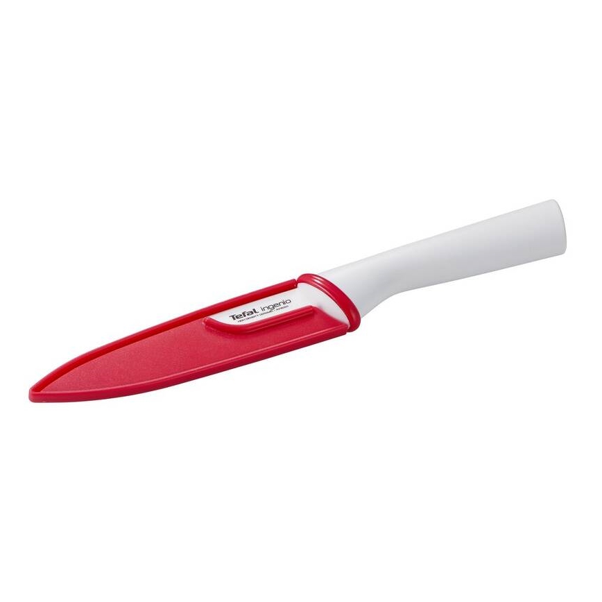 Tefal - Univerzális kerámia kés INGENIO 13 cm fehér/piros