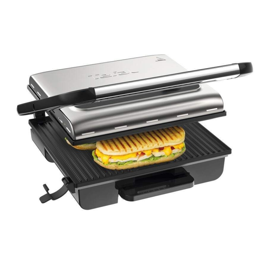 Tefal - Kontakt grill INICIO 2000W/230V fekete/rozsdamentes acél