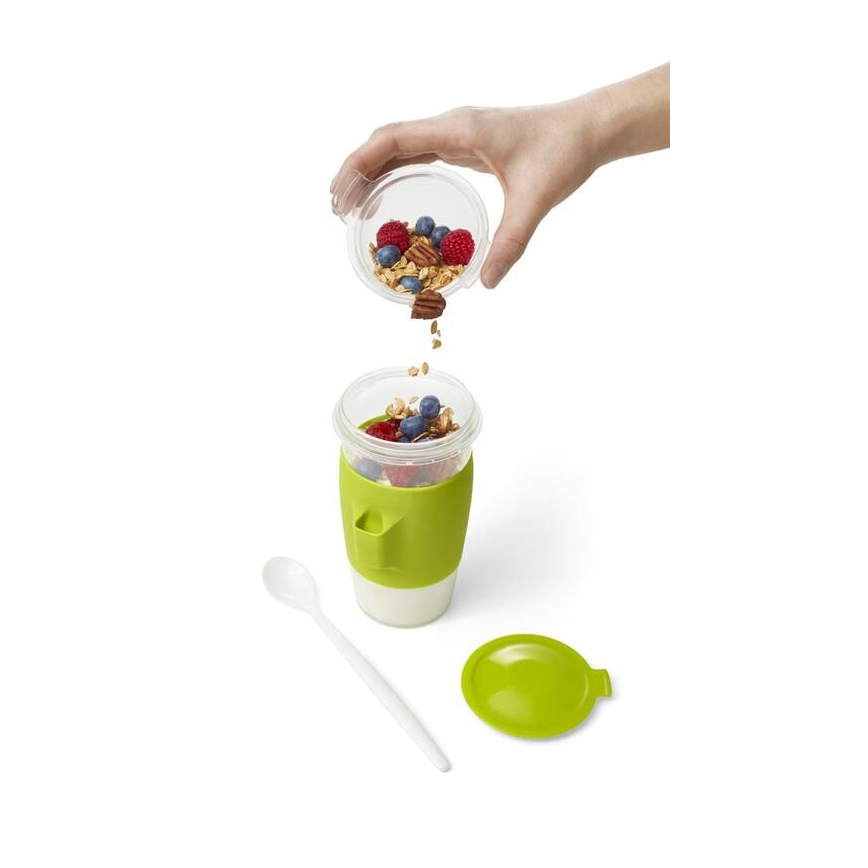 Tefal - Joghurtos kancsó kanállal 0,45 l MASTER SEAL TO GO zöld