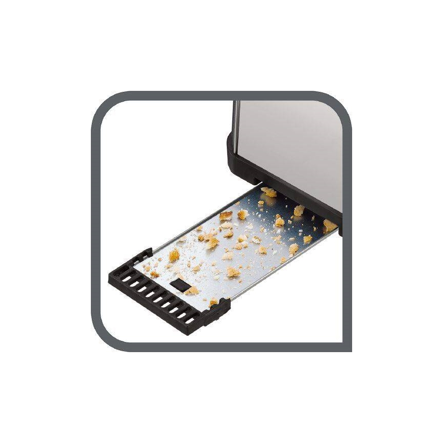 Tefal - Kenyérpirító két lyukkal ULTRA MINI 700W/230V matt króm