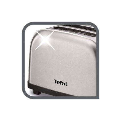 Tefal - Kenyérpirító két lyukkal ULTRA MINI 700W/230V matt króm