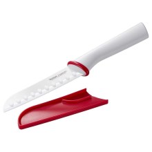 Tefal - Kerámia kés santoku INGENIO 13 cm fehér/piros