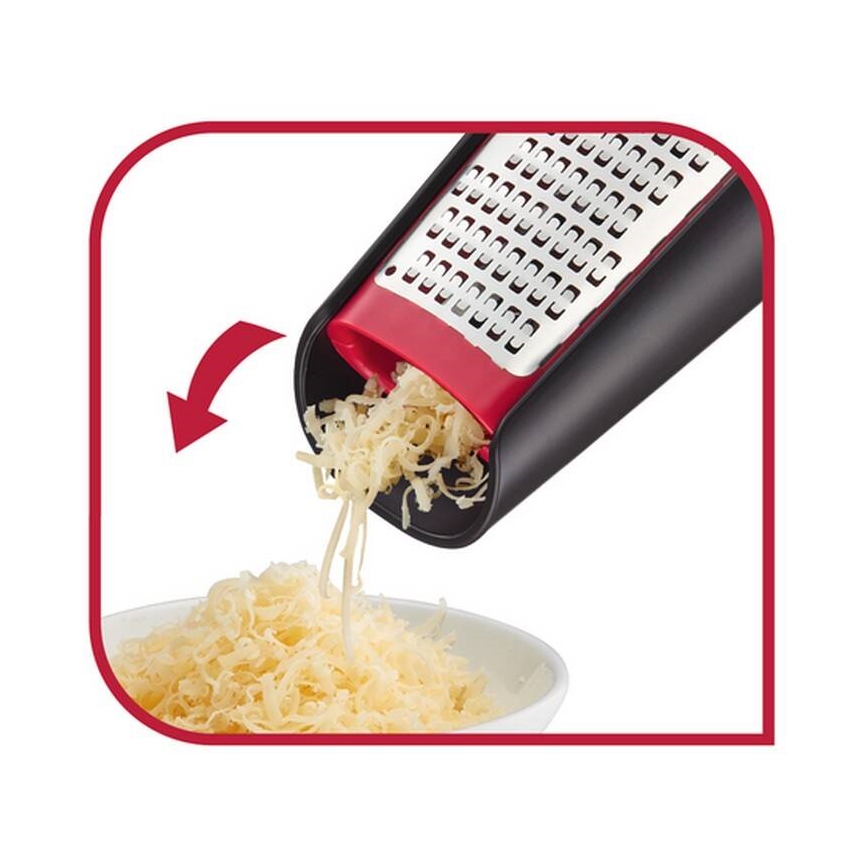 Tefal - Kézi kétoldalas reszelő INGENIO rozsdamentes/fekete