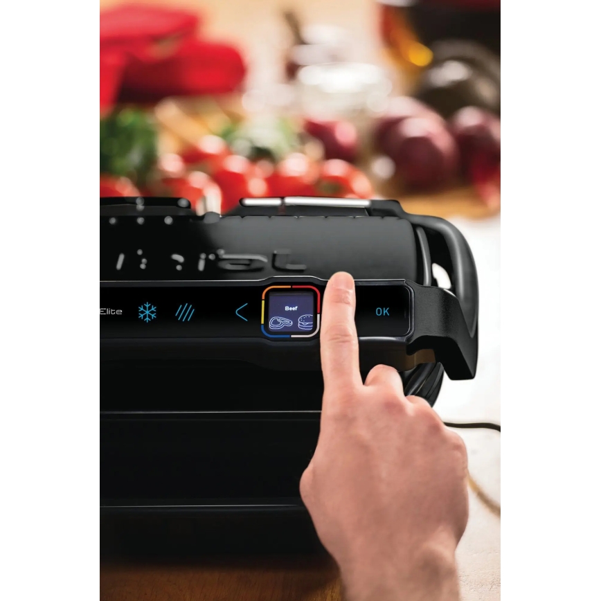 Tefal - Kontakt grill OPTIGRILL ELITE 2000W/230V fekete