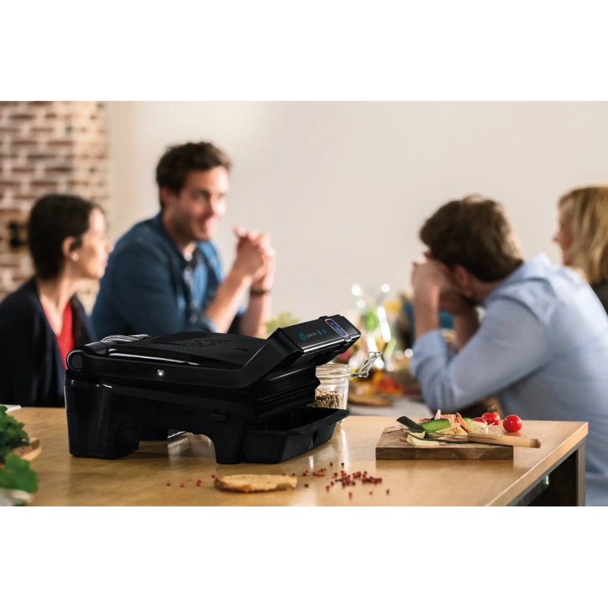 Tefal - Kontakt grill OPTIGRILL ELITE 2000W/230V fekete