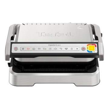 Tefal - Kontaktgrill OPTIGRILL 2 az 1-ben 2100W/230V rozsdamentes acél