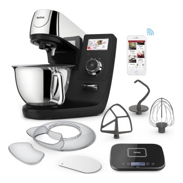 Tefal - Konyhai robotgép mérleggel I-COACH TOUCH 1200W/230V rozsdamentes acél