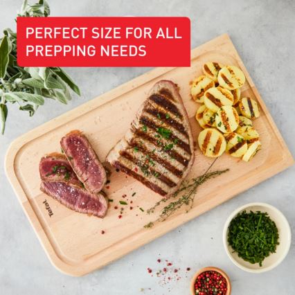 Tefal - Konyhai vágódeszka COMFORT 41x24 cm bükkfa