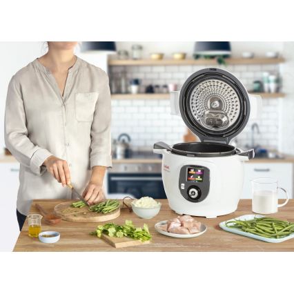 Tefal - Multifunkciós elektromos főzőedény 6 l 1600W/230V fehér