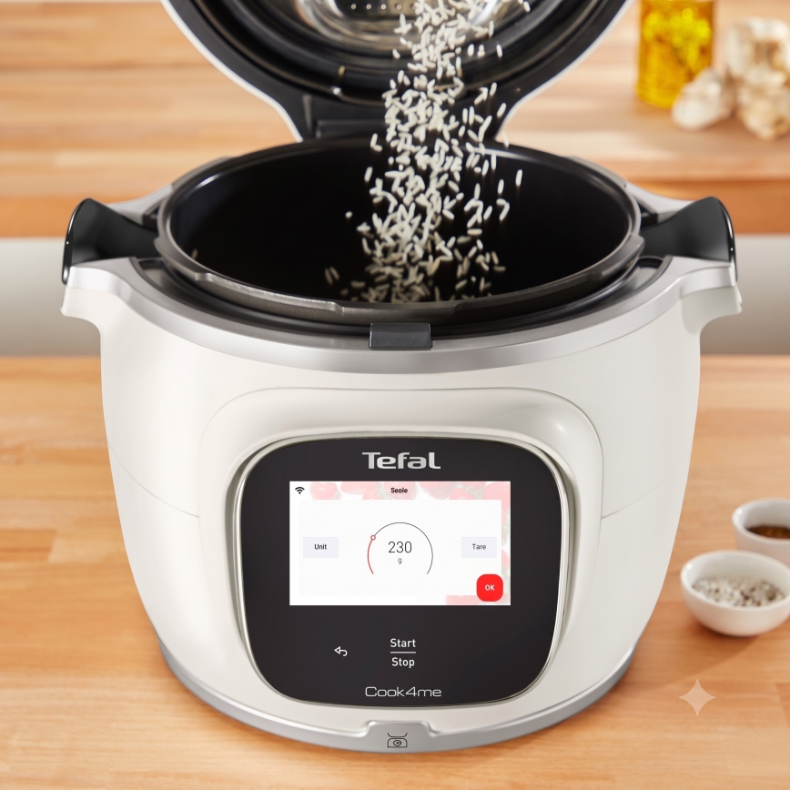 Tefal - Multifunkciós elektromos nyomásfőző 6 l COOK4ME TOUCH PRO 1600W/230V Wi-Fi