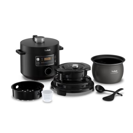 Tefal - Multifunkciós elektromos nyomásfőző 7,6 l 1200W/230V fekete