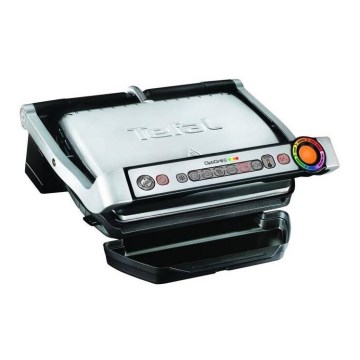 Tefal - OPTIGRILL+ INOX kontakt grill WAFFLE 2000W/230V fekete/króm