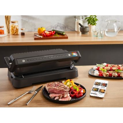 Tefal - OPTIGRILL kontaktgrill 2200W/230V fekete