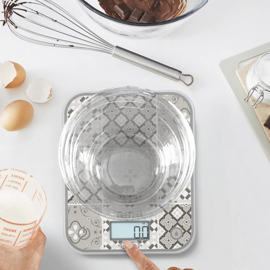 Tefal - Konyhai mérleg OPTISS 2xAAA bézs