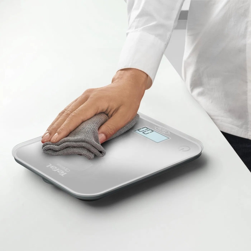 Tefal - Konyhai mérleg OPTISS 2xAAA szürke