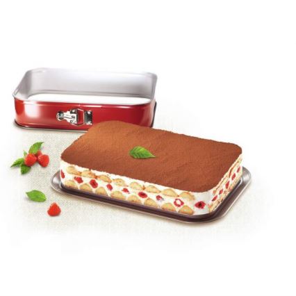 Tefal - Összecsukható tortaforma DELIBAKE 36x24 cm piros