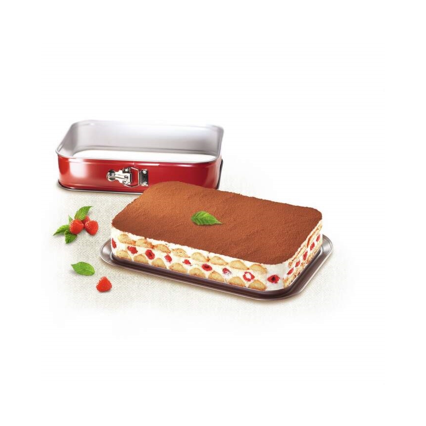 Tefal - Összecsukható tortaforma DELIBAKE 36x24 cm piros