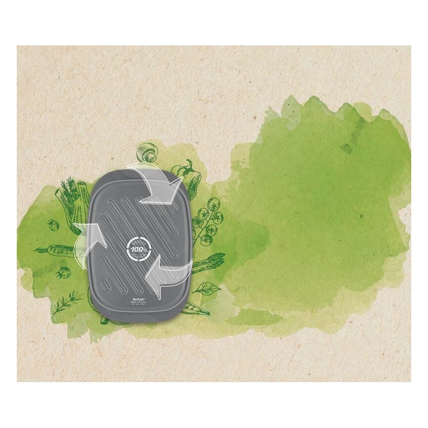 Tefal - Pörkölt serpenyő LA RECYCLE 27x39 cm fekete