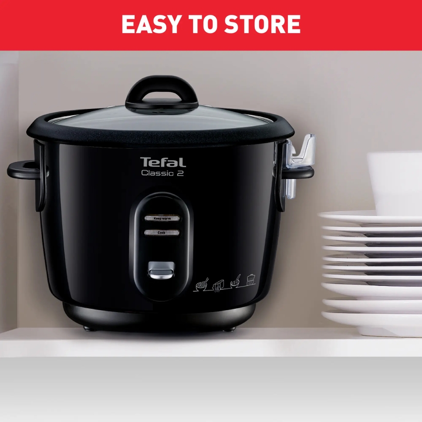 Tefal - Rizsfőző CLASSIC 500W/230V 3 l fekete
