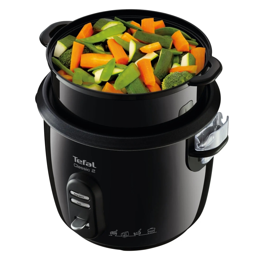 Tefal - Rizsfőző CLASSIC 600W/230V 5 l fekete