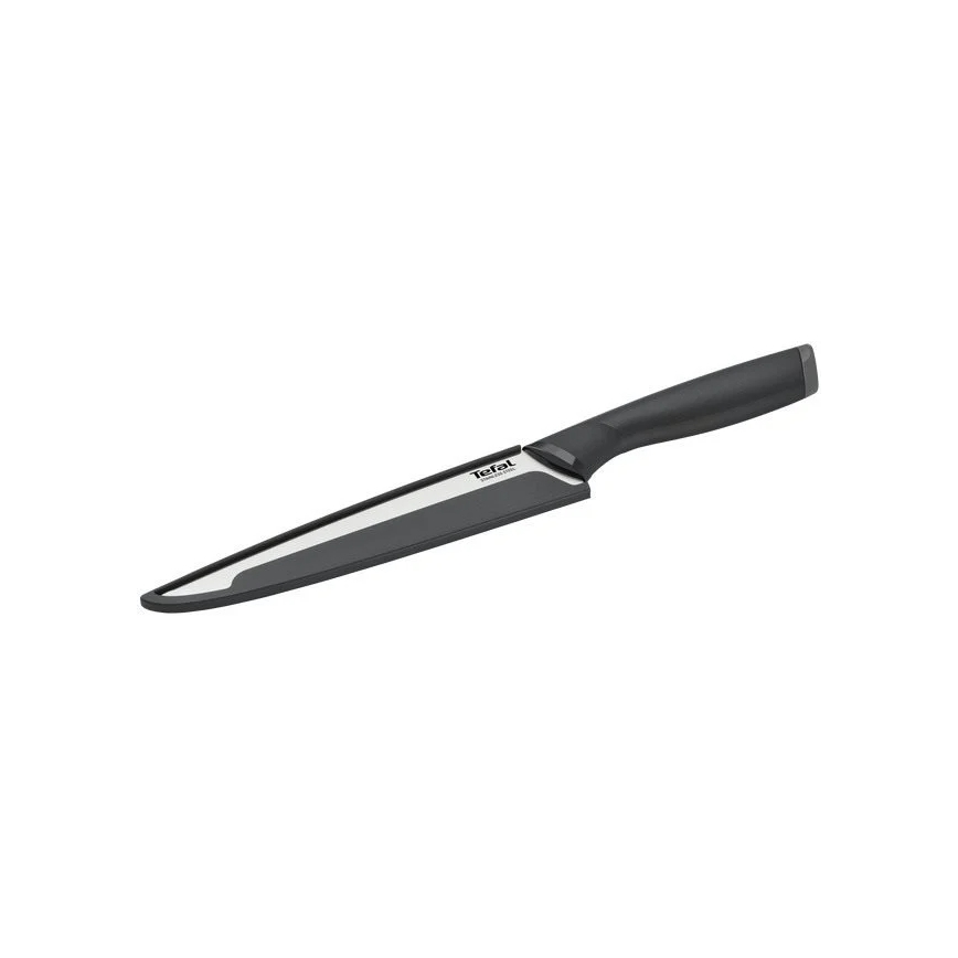 Tefal - Rozsdamentes acél szeletelőkés COMFORT 20 cm fényezett króm/fekete