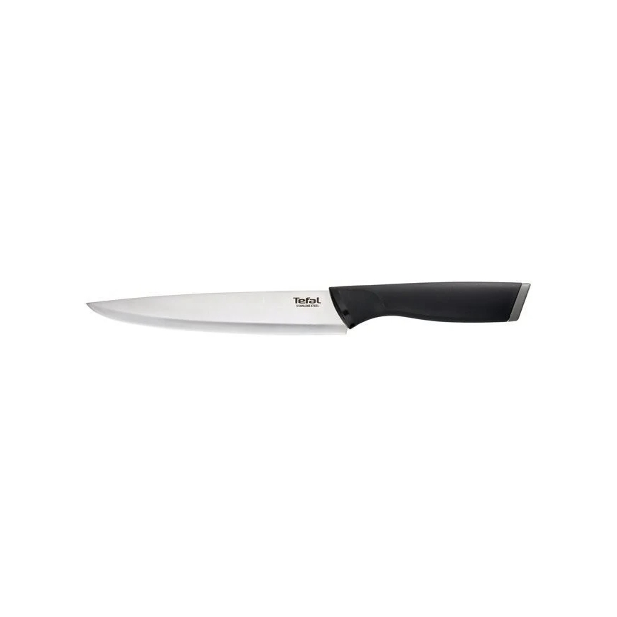 Tefal - Rozsdamentes acél szeletelőkés COMFORT 20 cm fényezett króm/fekete