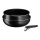 Tefal - Serpenyőkészlet 3 db INGENIO EASY COOK & CLEAN BLACK