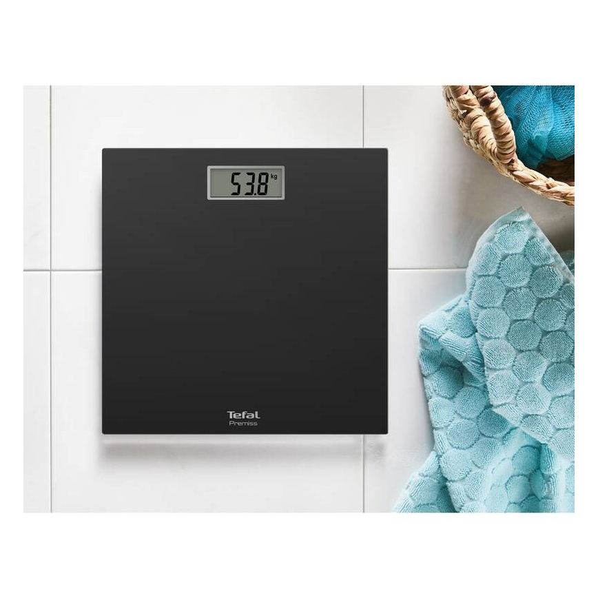 Tefal - Személyi mérleg PREMISS 1xCR2032 fekete