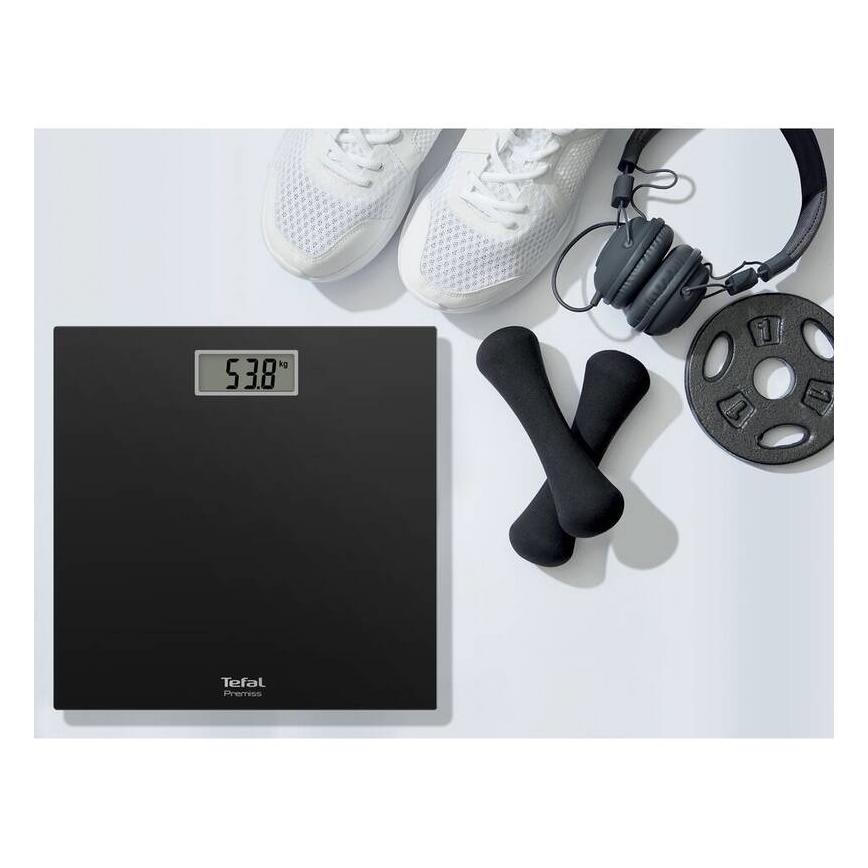 Tefal - Személyi mérleg PREMISS 1xCR2032 fekete