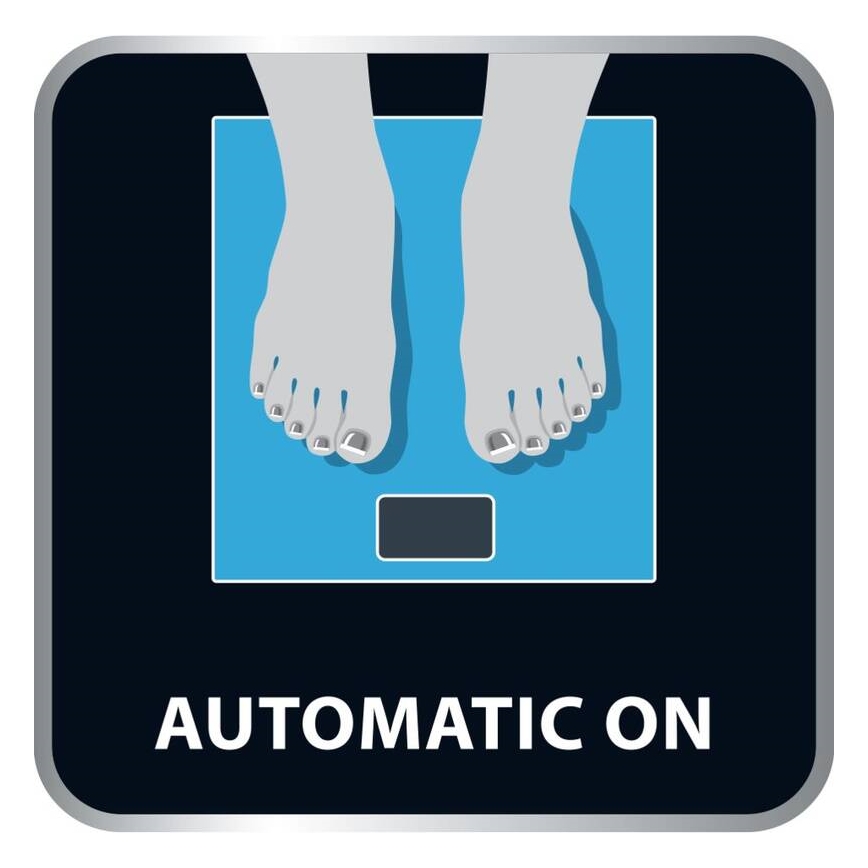 Tefal - Személyi mérleg PREMISS 1xCR2032 fekete