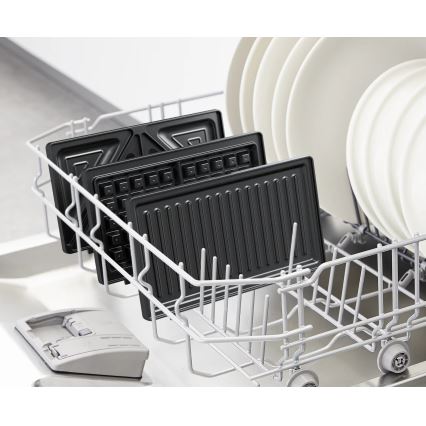 Tefal - Szendvics készítő ULTRA COMPACT 3in1 700W/230V fekete/matt króm